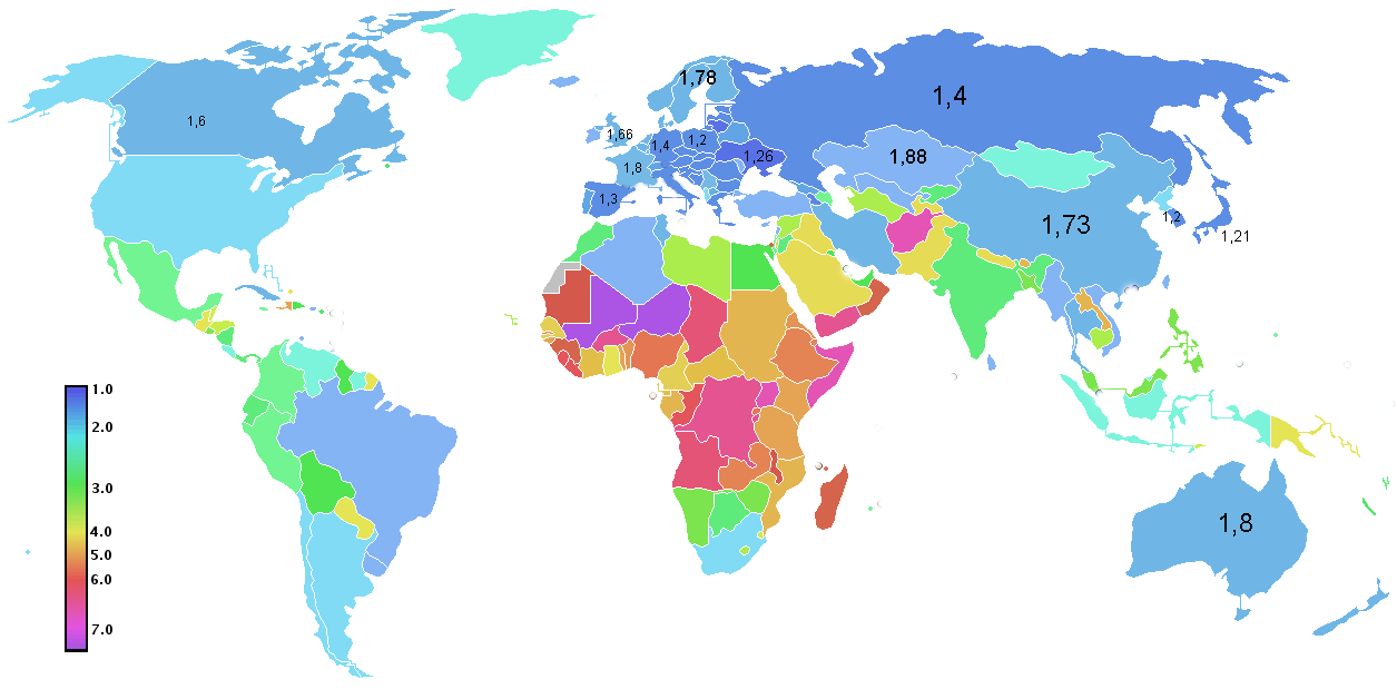 faible taux de fécondité